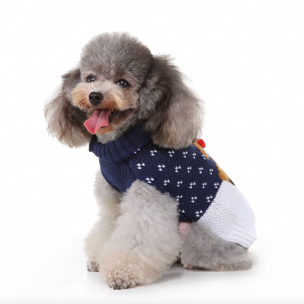 Navy Reindeer Sweater