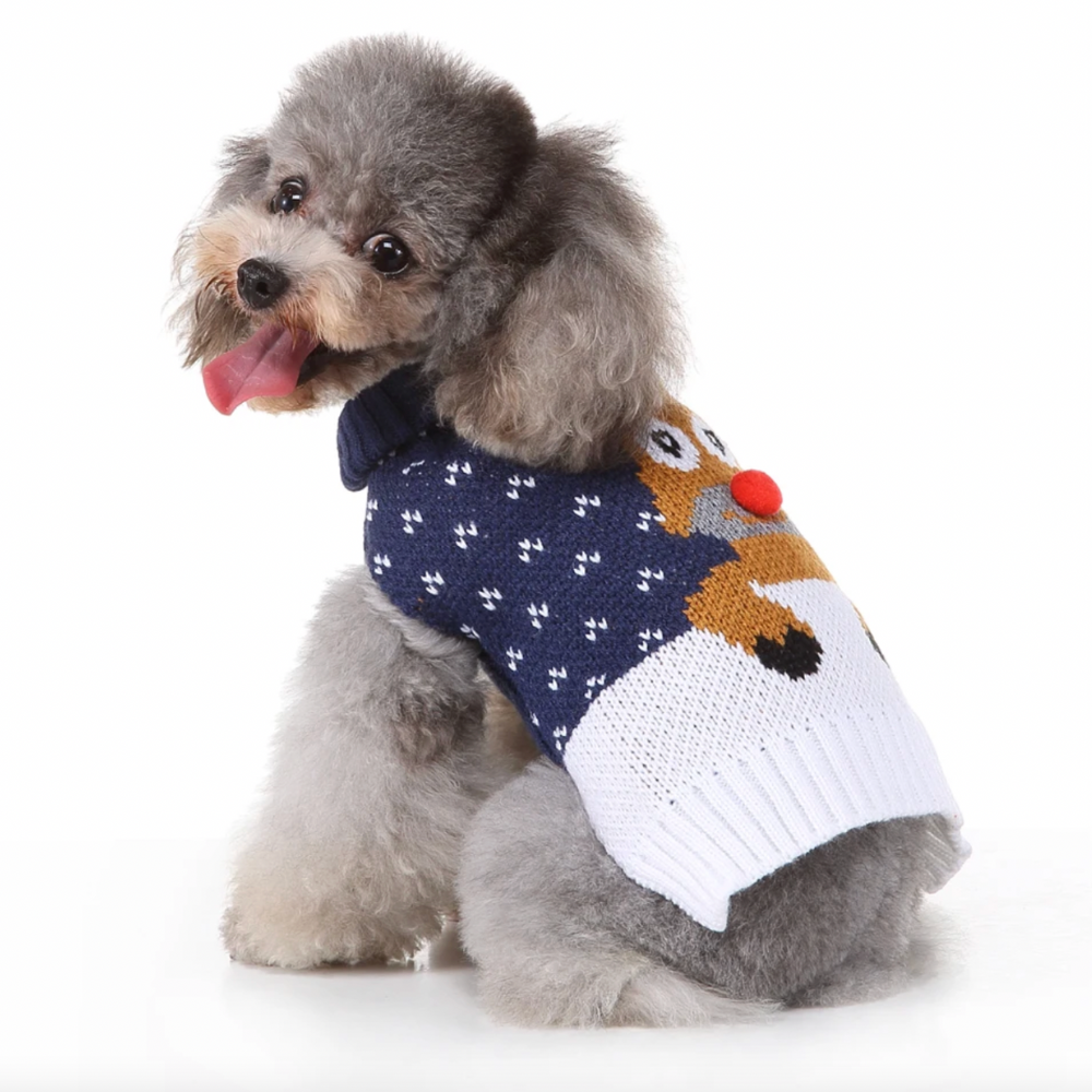 Navy Reindeer Sweater