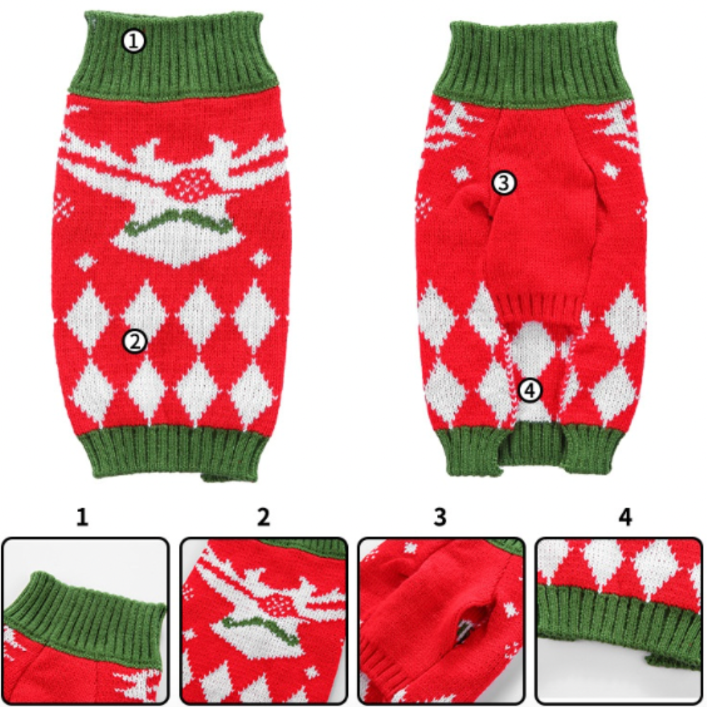 Red Green Reindeer Sweater