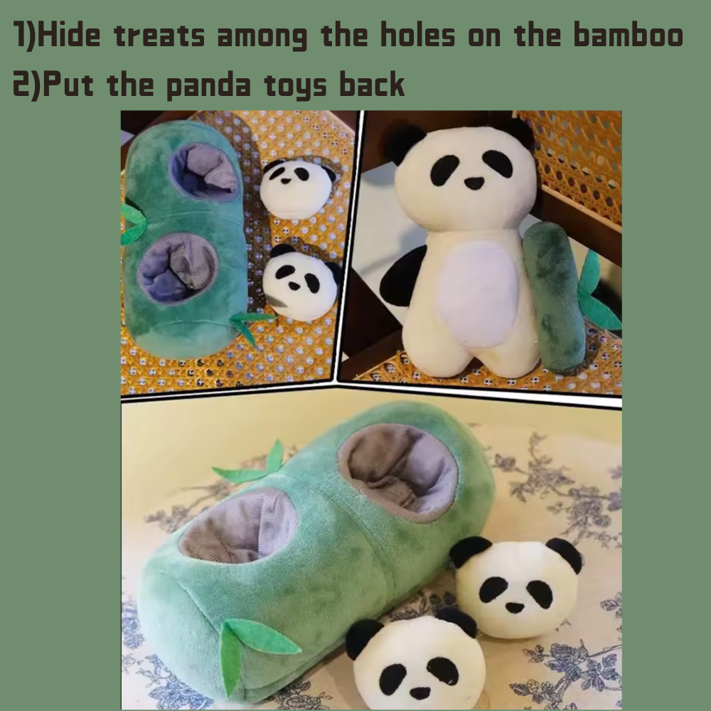 Panda and Bamboo Burrow Toy