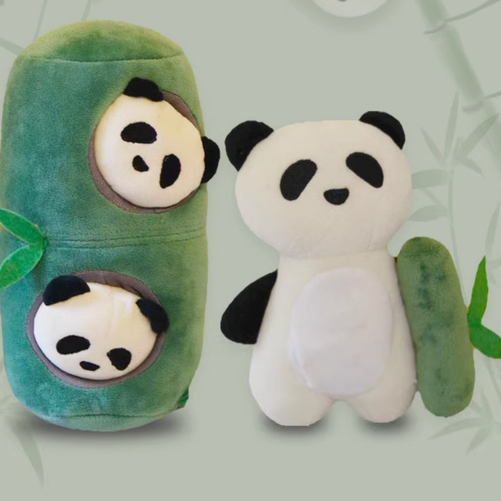 Panda and Bamboo Burrow Toy