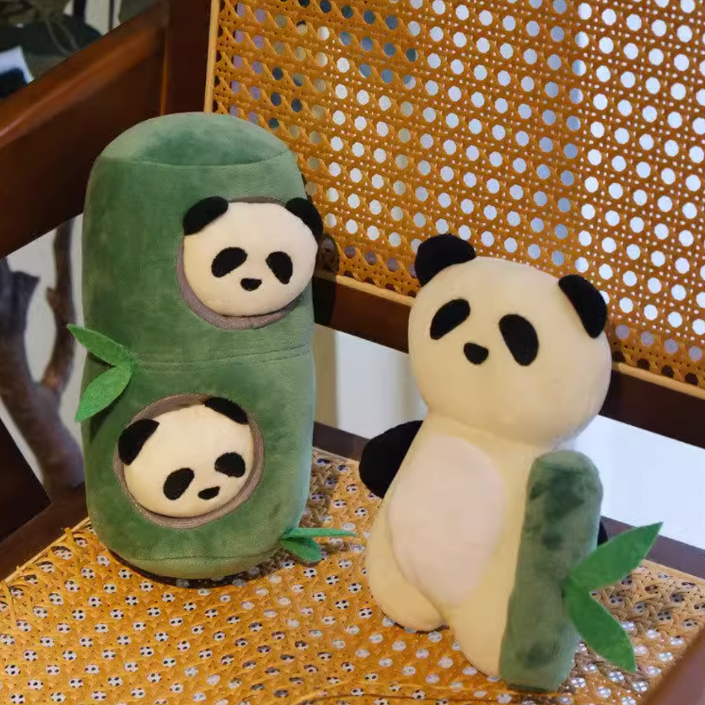 Panda and Bamboo Burrow Toy