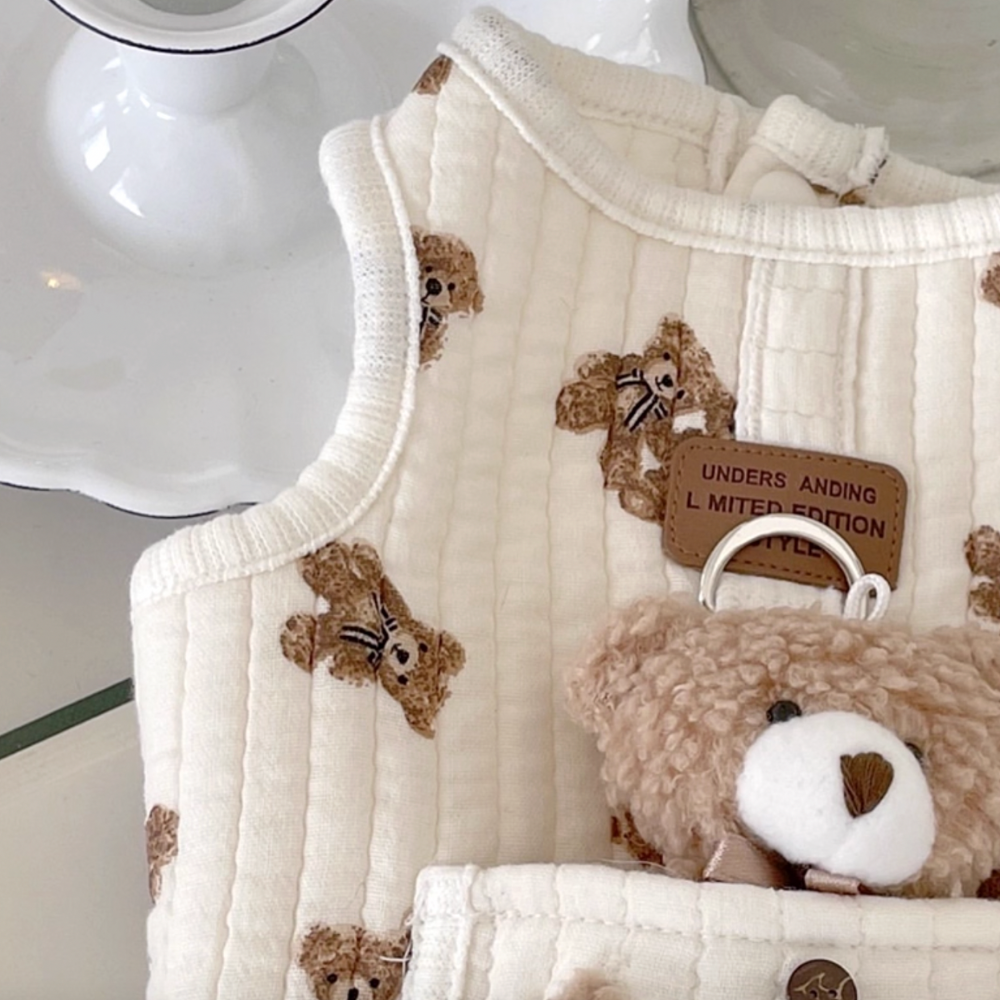 Bear Pattern Vest Harness