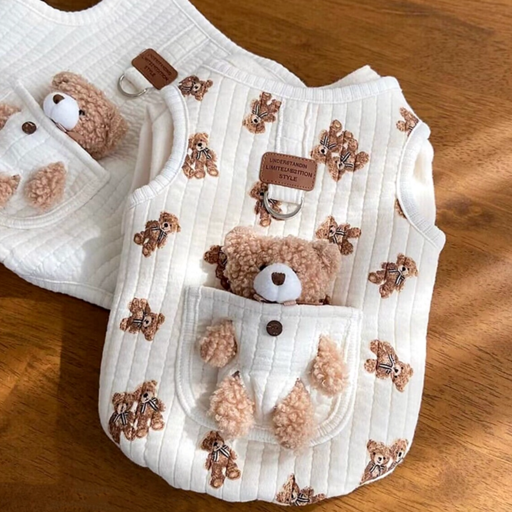 Bear Pattern Vest Harness