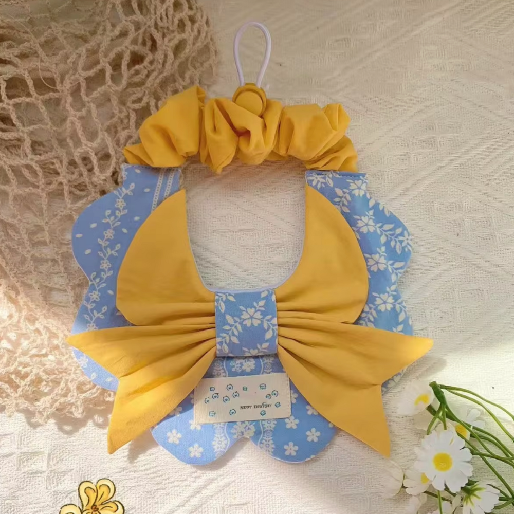 Elastic Floral Bib
