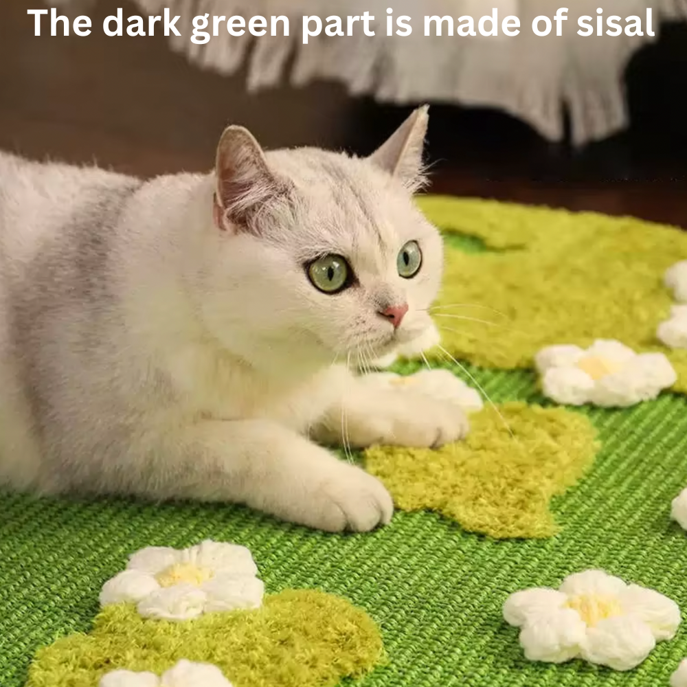 3 In 1 Sisal Daisy Scratcher Mat In 31 inch