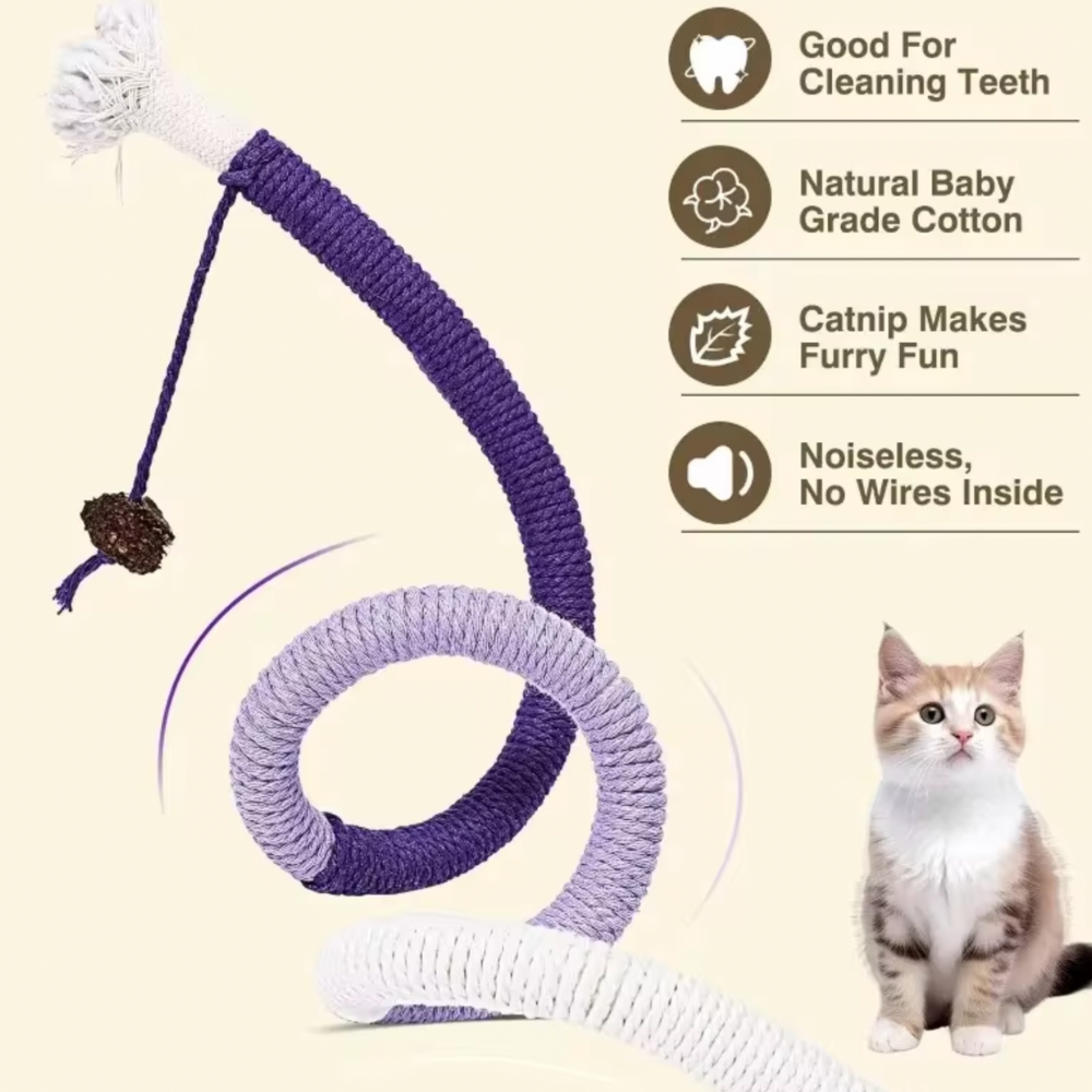 Interactive Catnip And Rope Toy