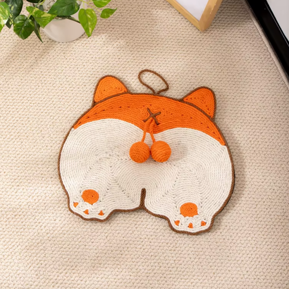 Sisal Corgi Butt Shaped Scratching Mat
