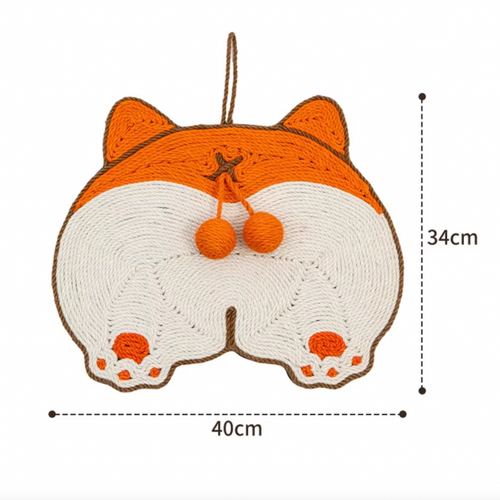 Sisal Corgi Butt Shaped Scratching Mat