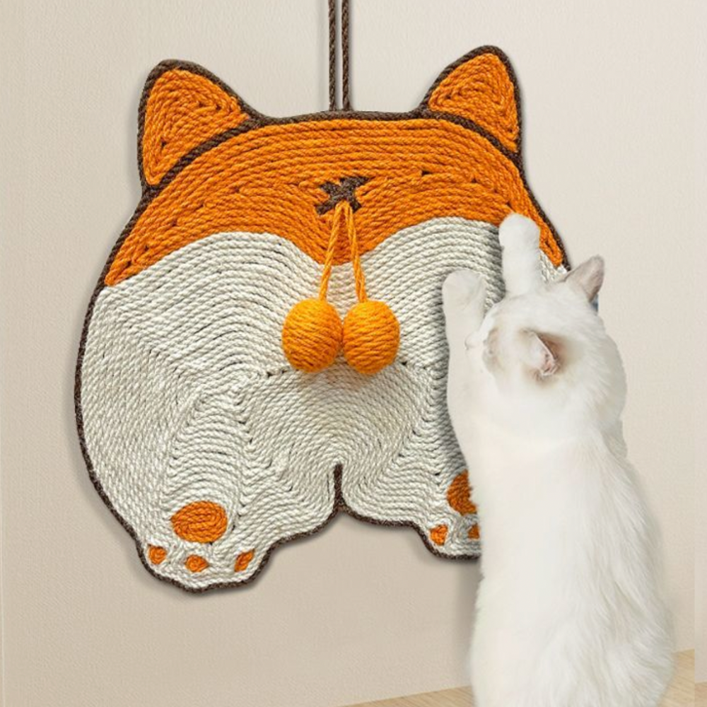 Sisal Corgi Butt Shaped Scratching Mat