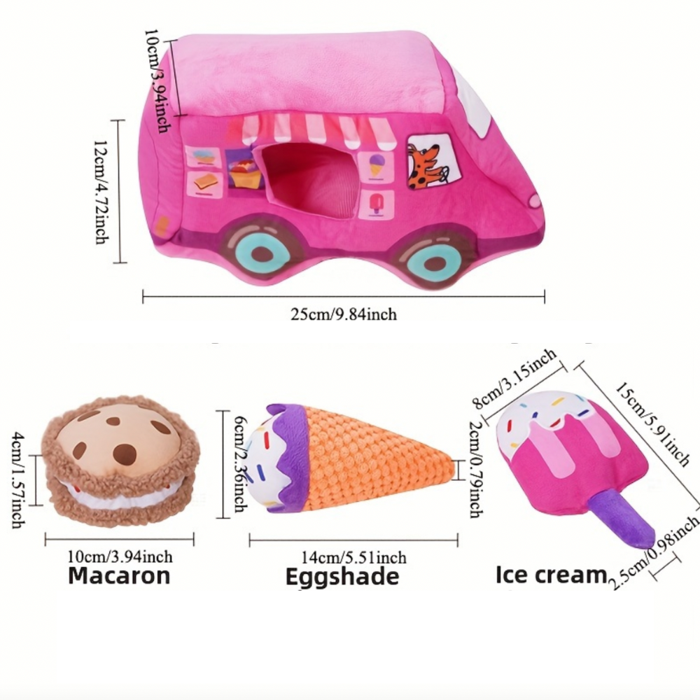 4-in-1 Pink Dessert Burrow Toy