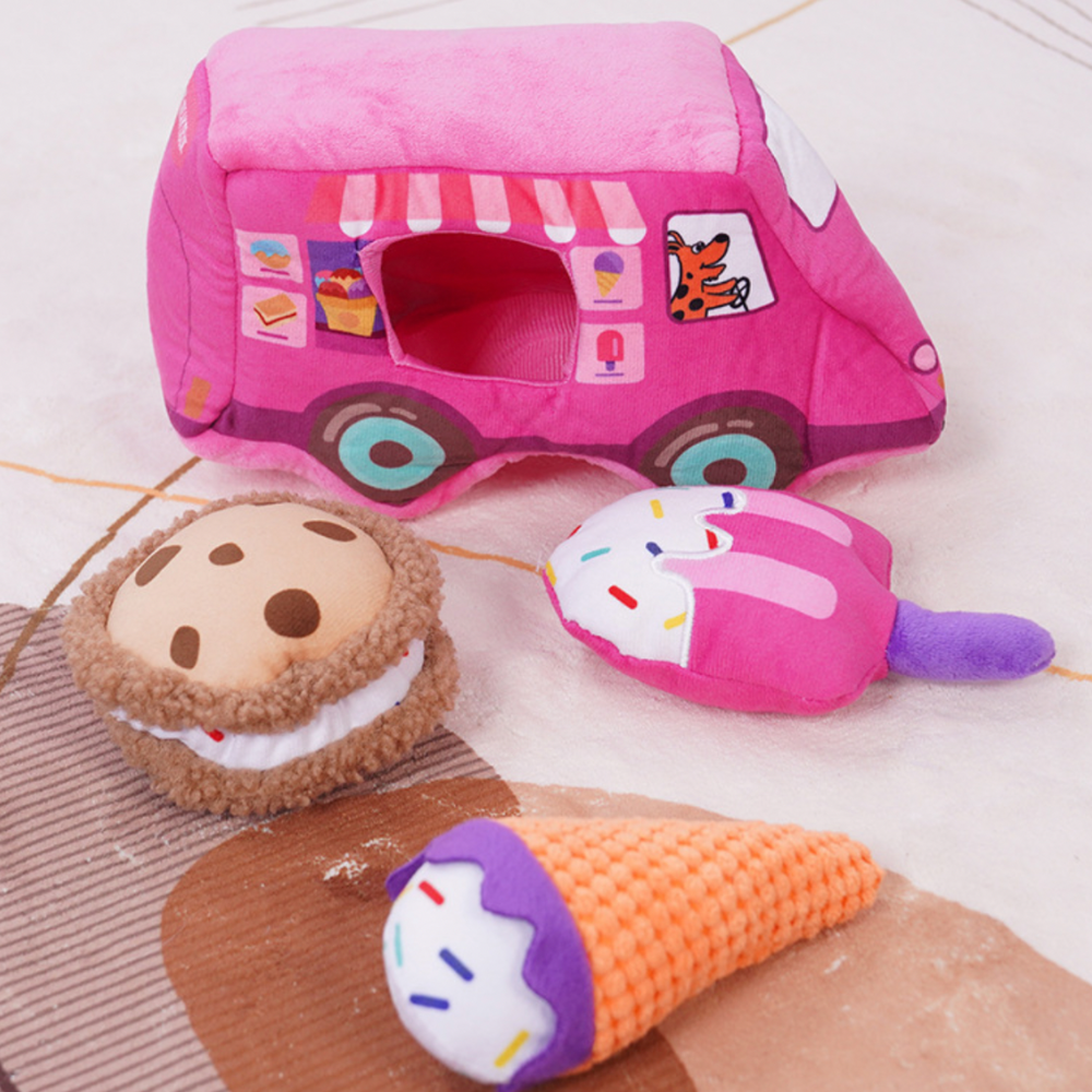 4-in-1 Pink Dessert Burrow Toy