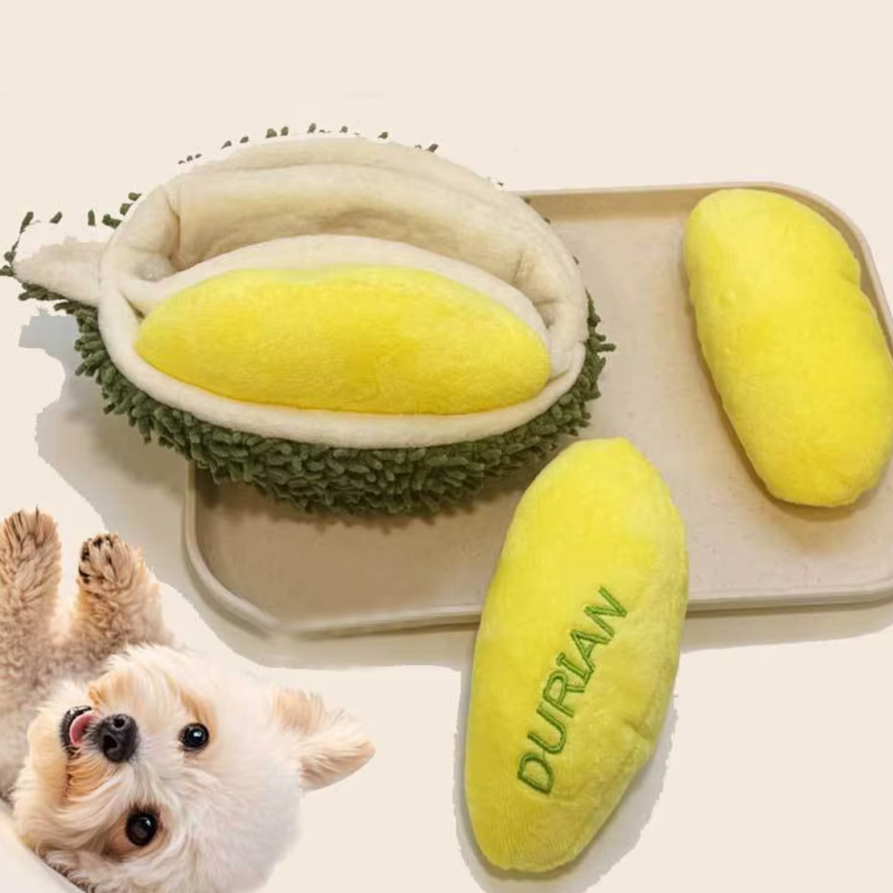 Durian Hiding Food Squeak Toy