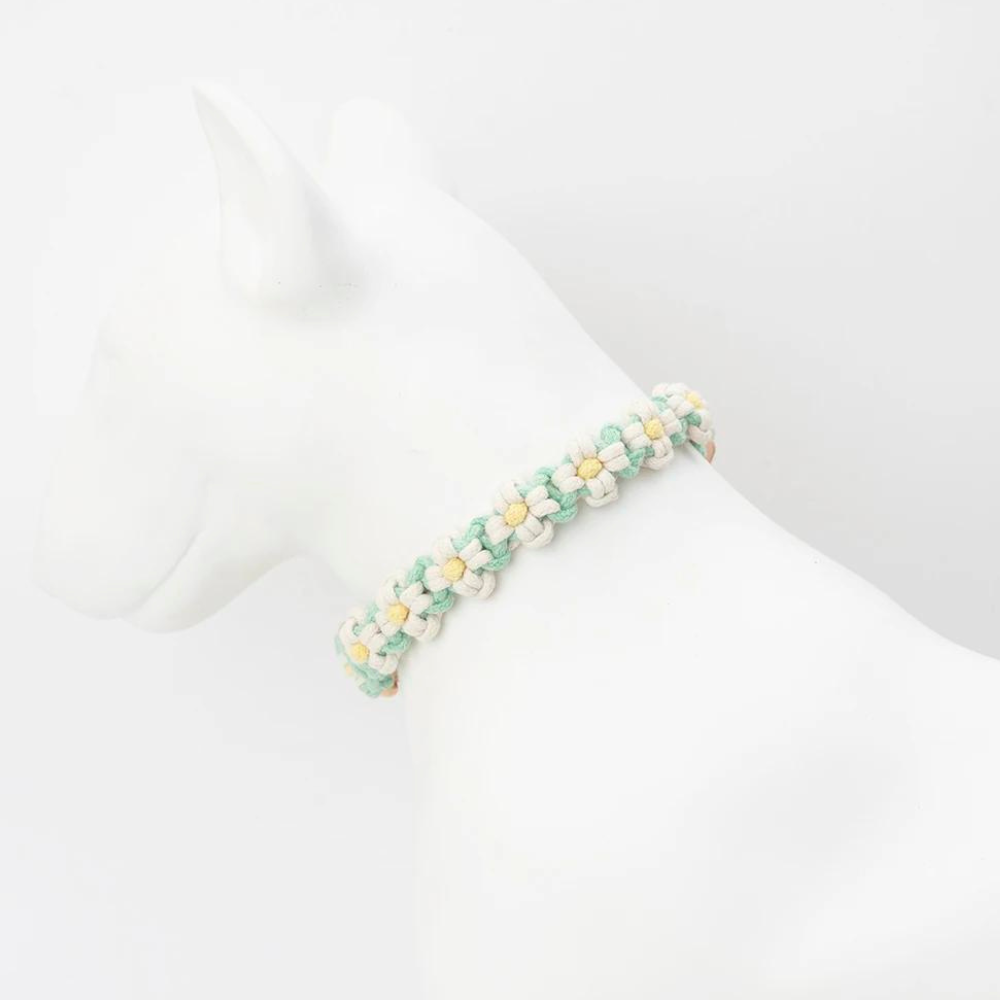 Hand-knitted Flowers Collar