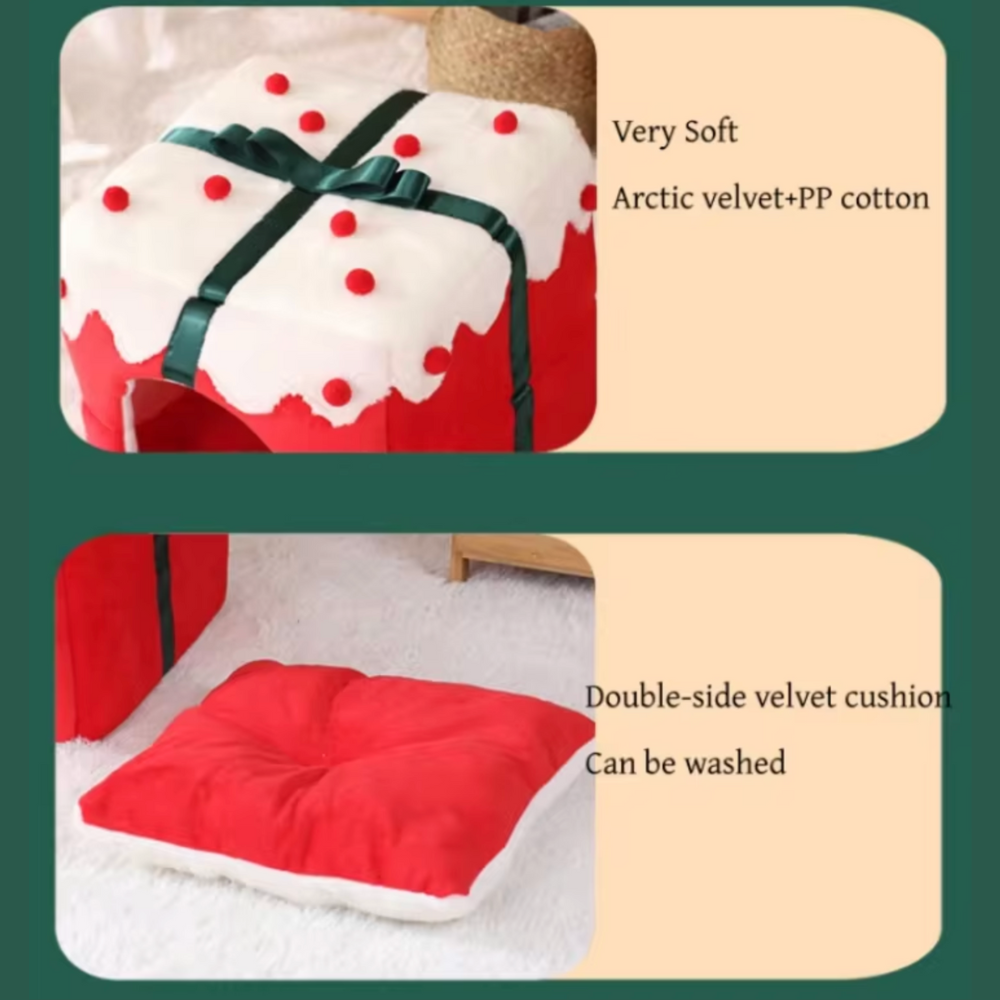 Semi-Closed Gift Box Shaped Bed