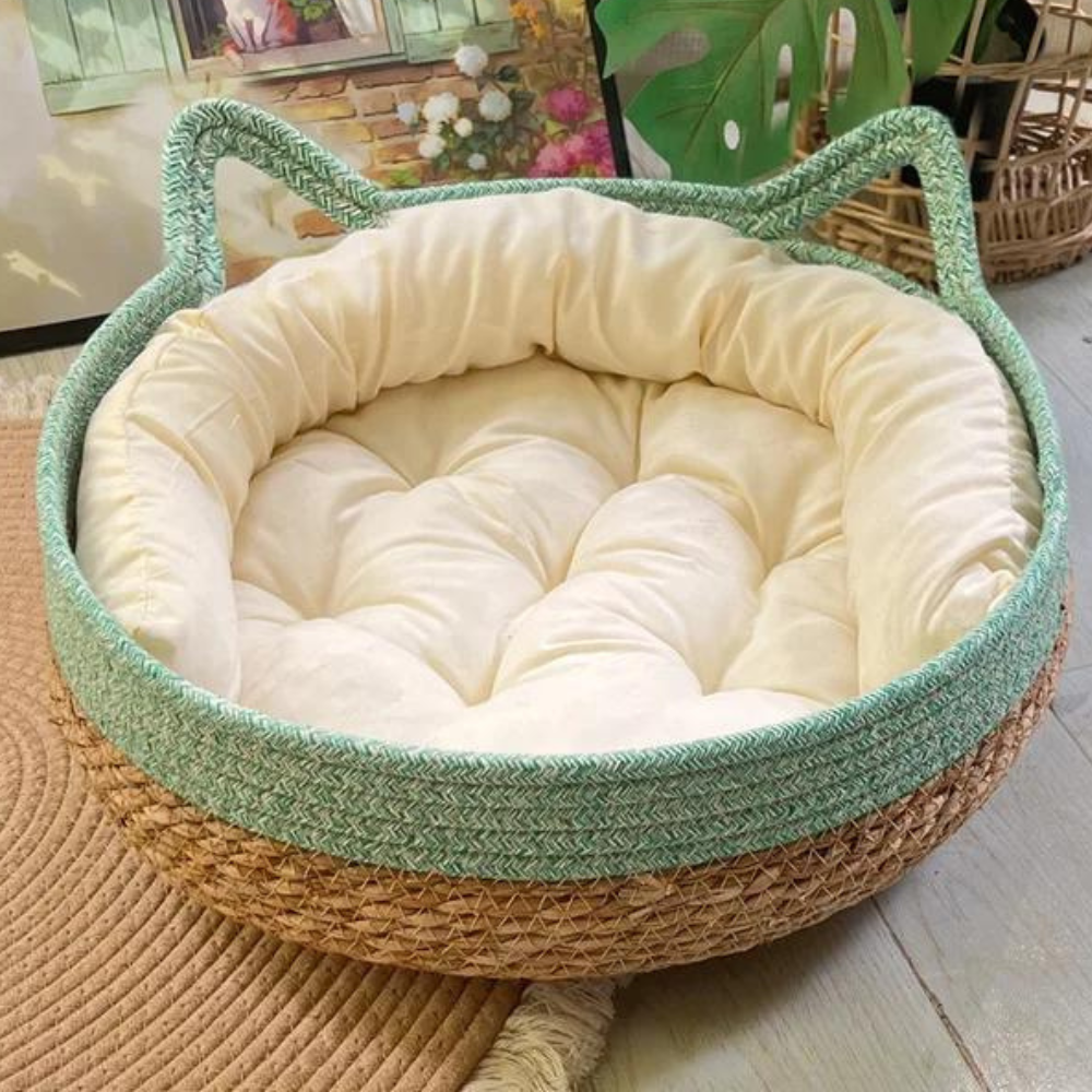 Handcrafted Woven Pet Bed