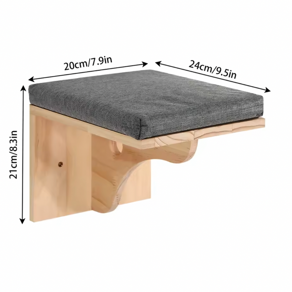 Curved Cat Climbing Shelves