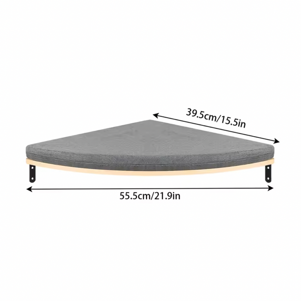 Curved Cat Climbing Shelves