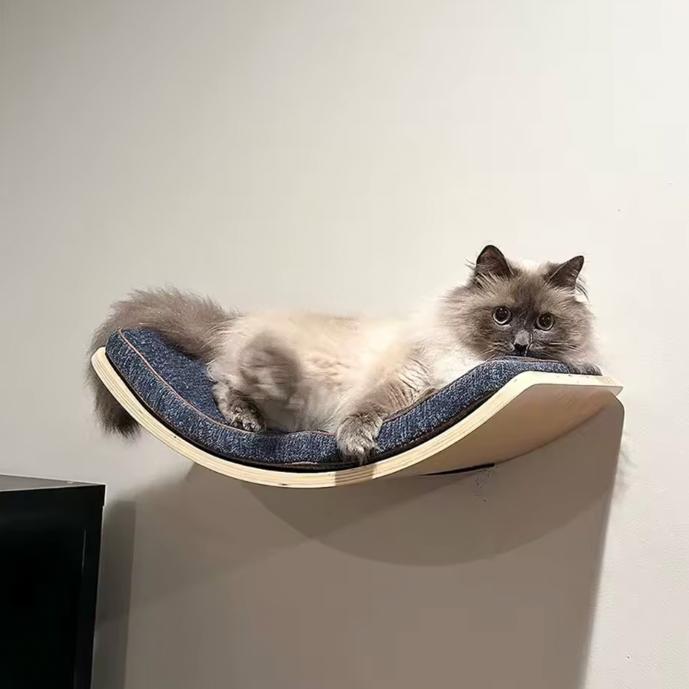Curved Cat Climbing Shelves