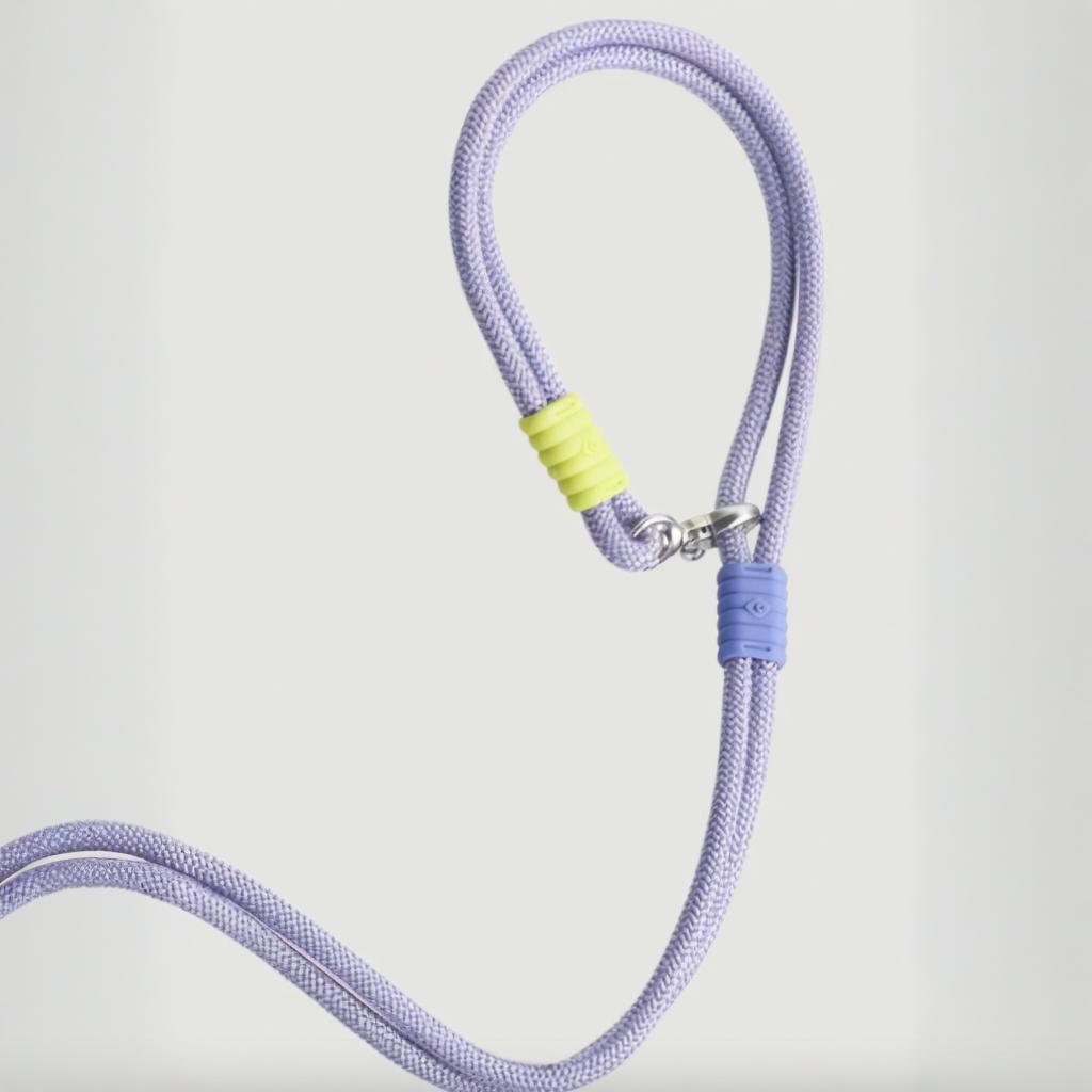 Purple Leash With Foam Handle