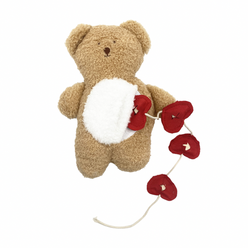 Teddy Bear Plush Toy With Hearts