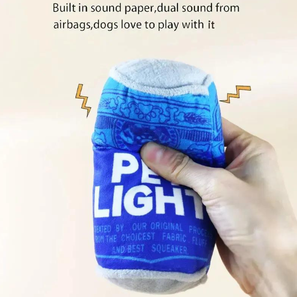 Plush Can Shaped Squeaky Toy